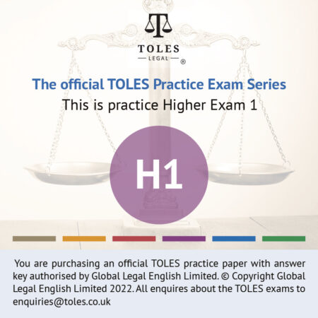 The Official TOLES Practice Papers- Higher Exam One