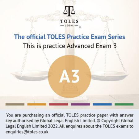 The Official TOLES Practice Papers- Advanced Exam Three