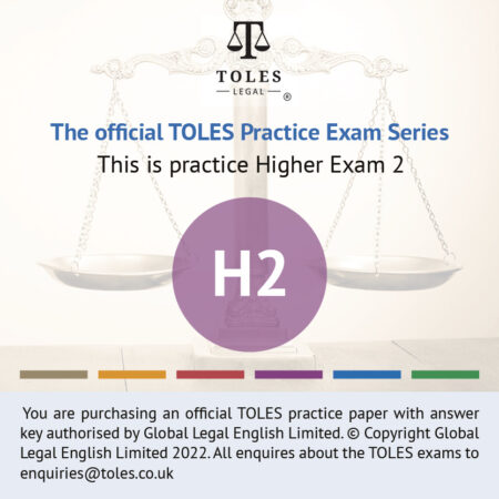 The Official TOLES Practice Papers- Higher Exam Two